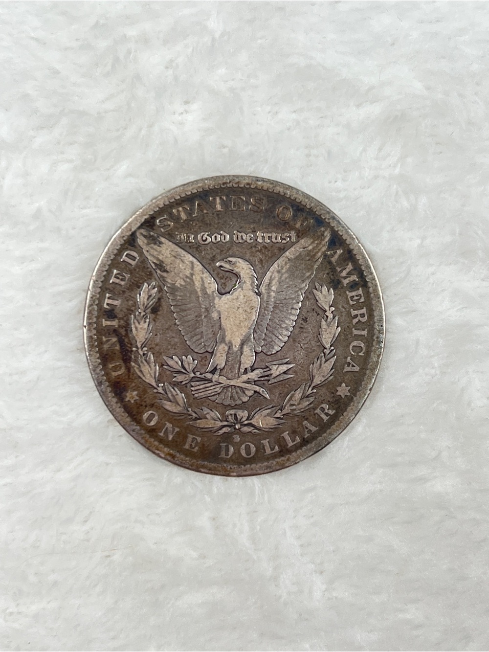1884-S Morgan Silver Dollar $1 90% Silver San Francisco Mint Ungraded - Picture 2 of 2